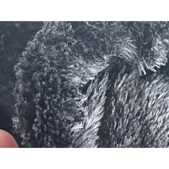 Gloves black fuzzy acrylic blend one size knitted READ - Picture 5 of 7